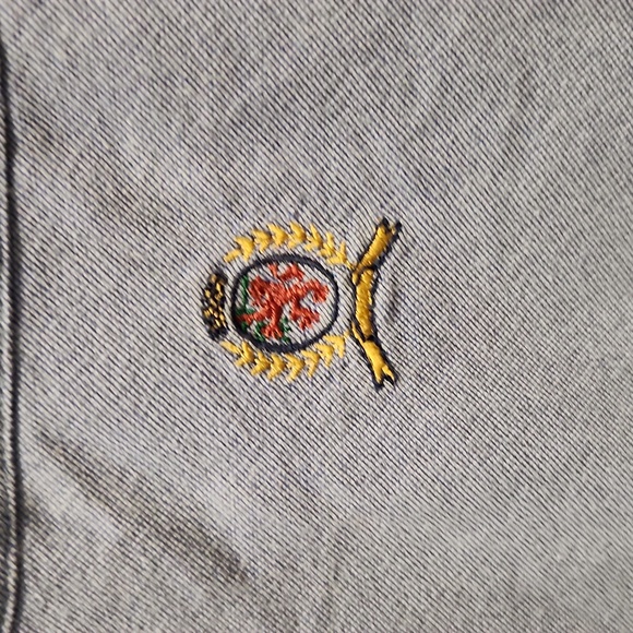 Men's Large Tommy Hilfiger blue button down collard shirt - Picture 3 of 8